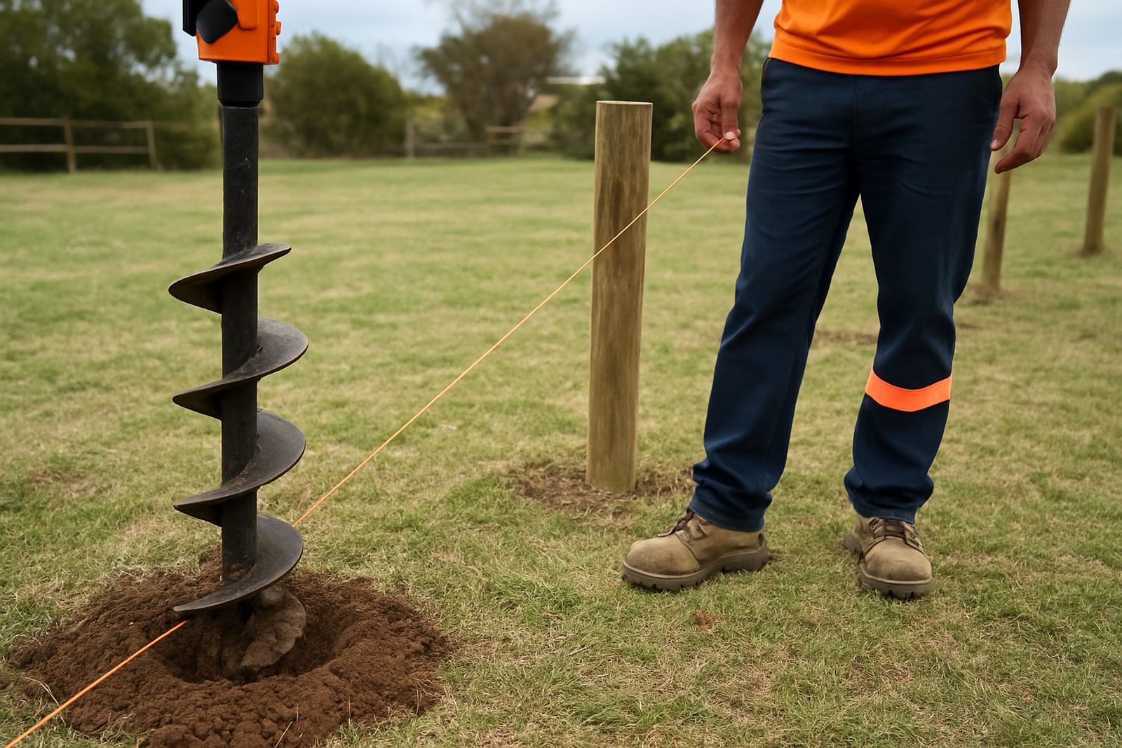 Auger for Fence Posts